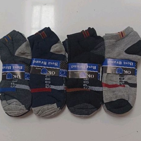 Kaos kaki pria katun 100%  kaos kaki cowok kerja olahraga sekolah katun halus tebal man sock cotton