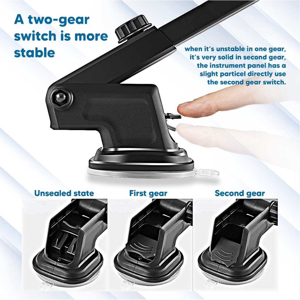 Holder Hp Mobil Tempat Penyangga Handphone Di Dashboard  Phone Car Stand Mount Tempel Kaca Dudukan Penahan Penjepit Hape Aman Ani Ribet NBSH3100 | GROSIRXPRESS