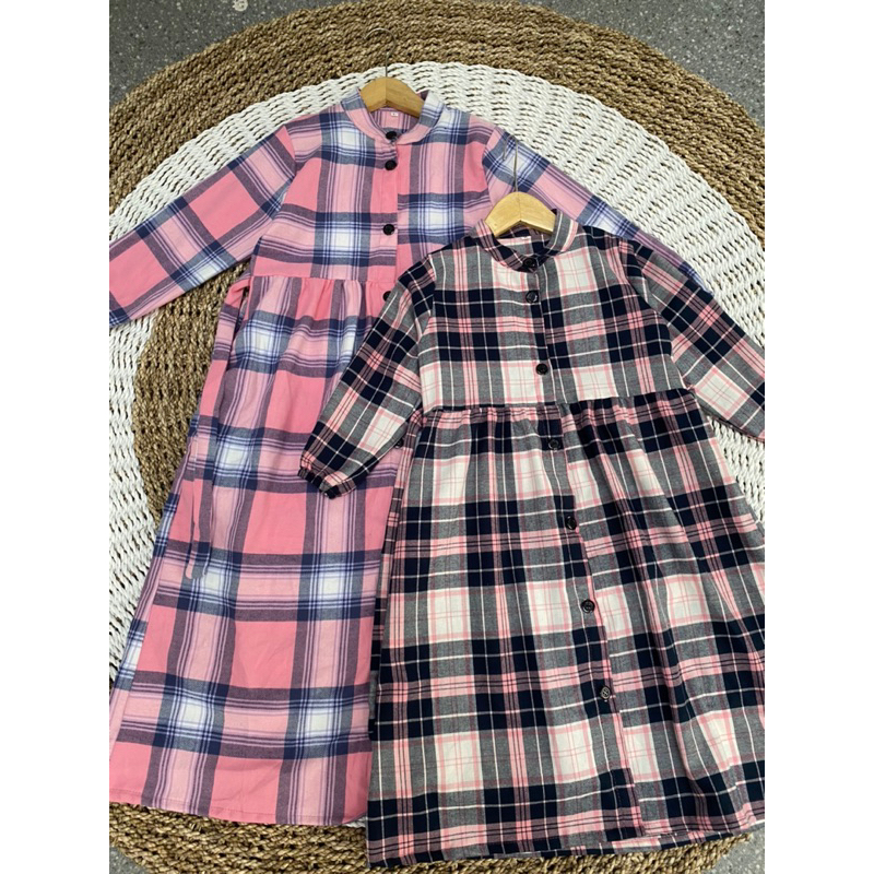 Gamis Anak Flanel couple ibu dan anak usia 1-15tahun