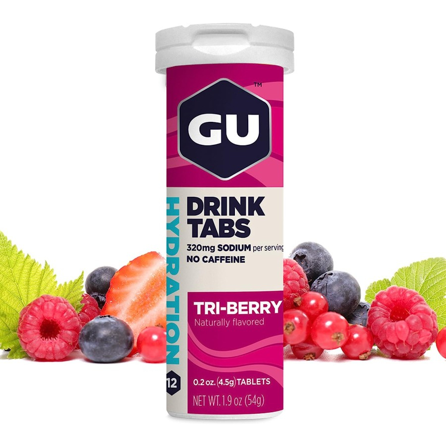 GU HYDRATION ENERGY DRINK TABS MINUMAN NUTRISI OLAHRAGA LARI SEPEDA