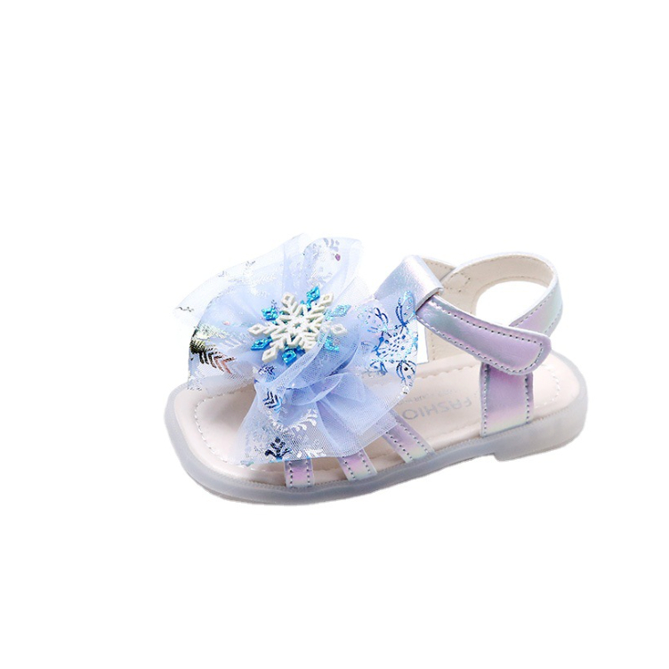 babyfit sepatu pesta anak perempuaan sendal princess flat shoes import / sendal elsa zz-0701