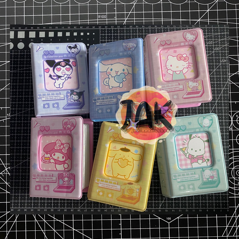 Ready - Sanrio Album Foto Collect Book Penyimpanan Foto Binder Korumi Cinnamonroll My Melody