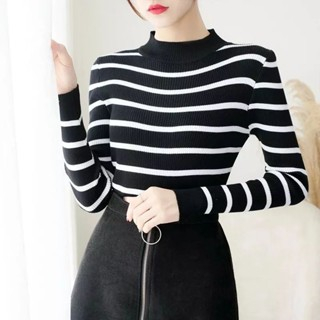 DAISY TURTLENECK KNIT SWEATER RAJUT/INNER RAJUT KERAH TINGGI PRESS BODDY