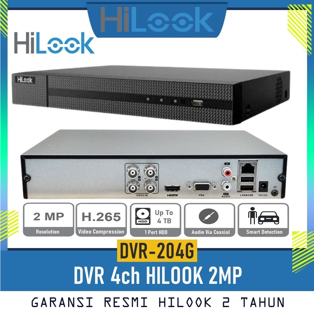 Paket CCTV HiLook 2MP COLORVU 4 KAMERA SIAP PASANG