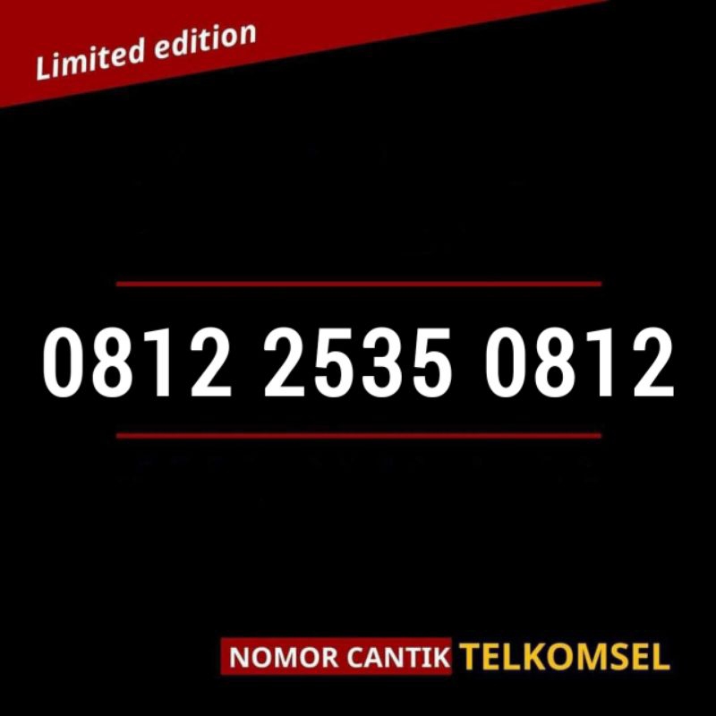 Nomor Cantik Simpati 4G Lte 0812 2535 0812 Nocan Simpati Double Operator 0812