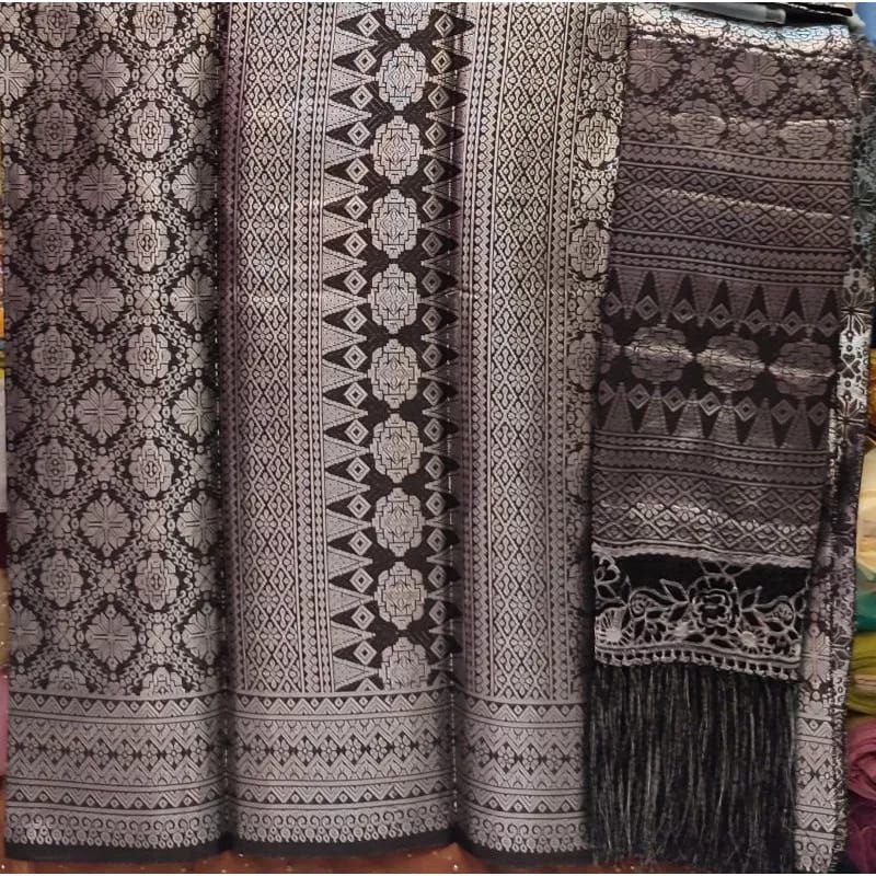 songket palembang lepus silver