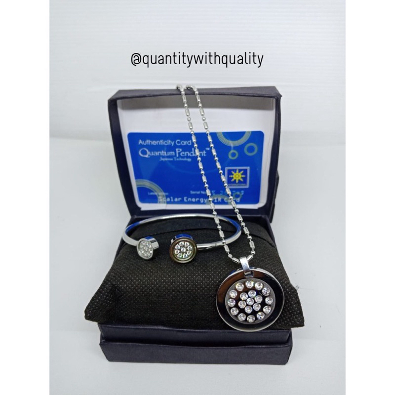 [TERLARIS]1SET KALUNG KESEHATAN QUANTUM Bio Energy - Gelang + Kalung+ Box + Sertifikat Card Original - COD
