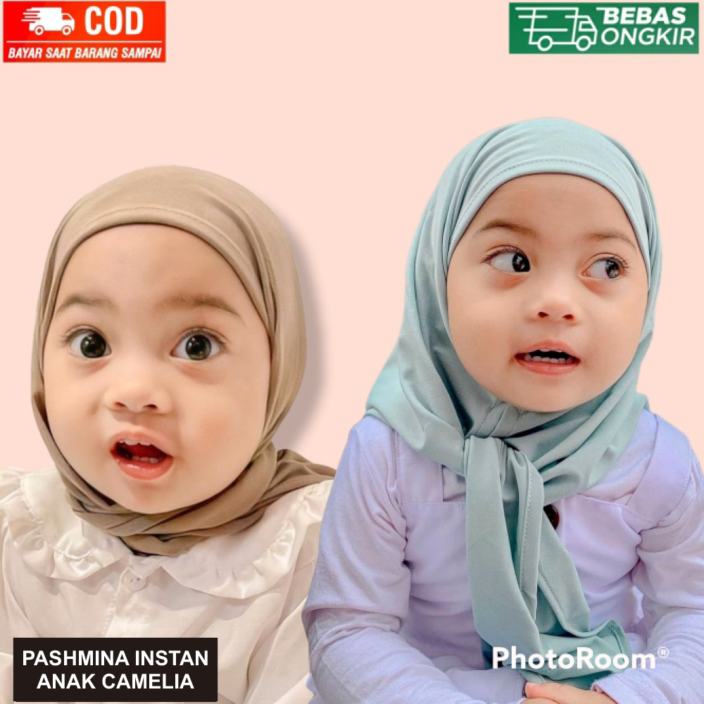 Jilbab / Hijab Instan Camila Jersey Premium Anak ( 0-4th )- Kerudung Jersey pastan viral TERMURAH