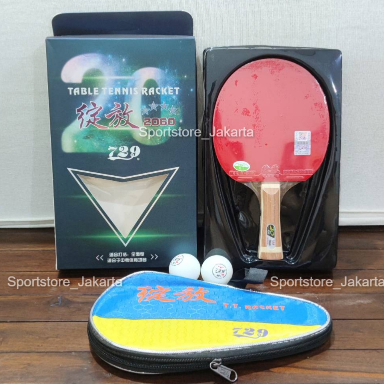 Bet Pingpong 729 2060 Original - Bat Tenis Meja friendship 729 2060 Free cover dan bola ping pong