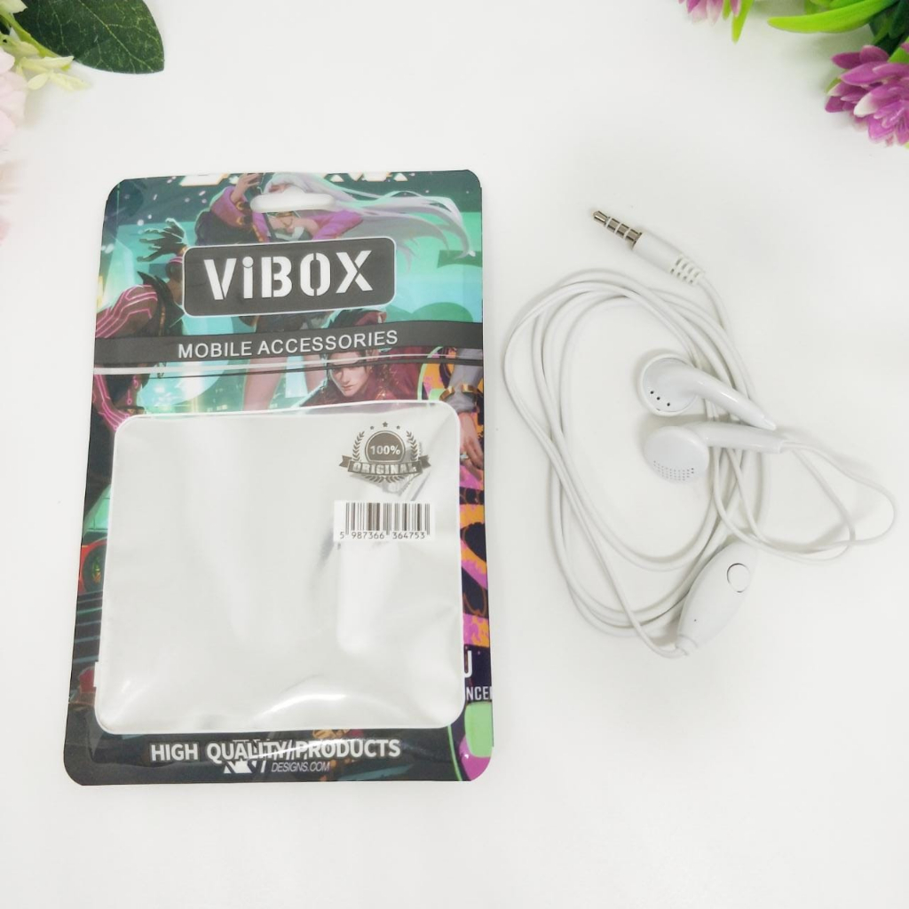 PROMO Handsfree vibox J111 ultra clear audio music headset extra bass BY.MINIGO