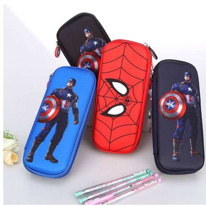 

Tempat Pensil / Pencil Case Cute Box frozen batman ironman etc Murah