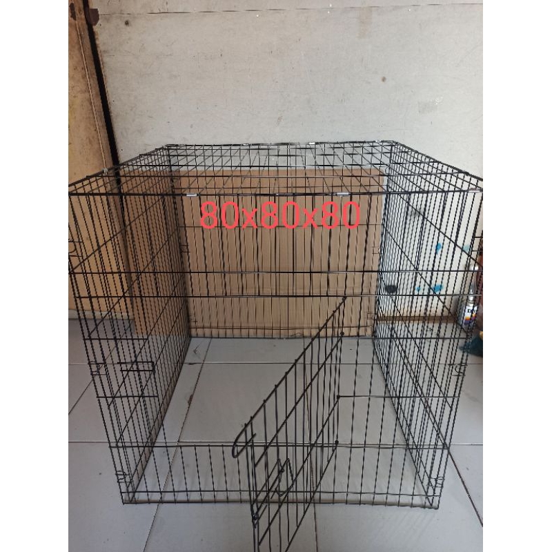 murah kandang jemur ayam jago bangkok lipat ukuran 80x80x80
