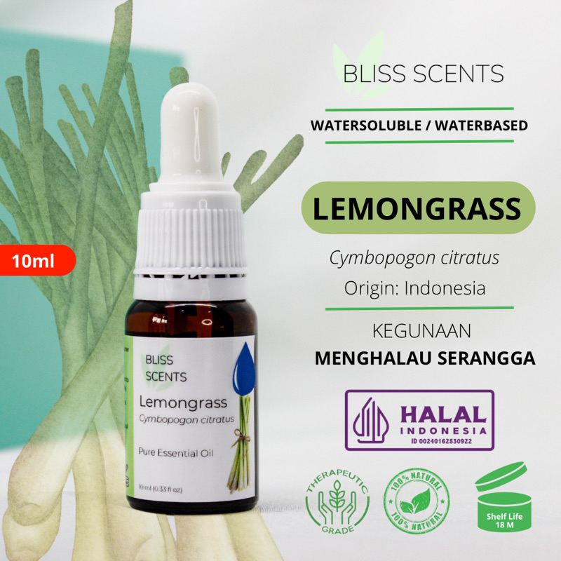 Watersoluble / Waterbased Lemongrass Essential Oil