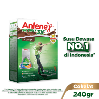 

ANLENE ACTIFIT 3X COKELAT HI-CALCIUM 240 GR TINGGI ZINK VIT E & VIT C