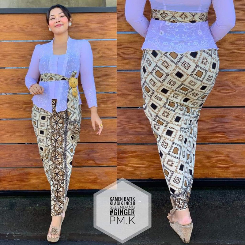 Yukakebaya || Kamen Batik Indigo set Selendang