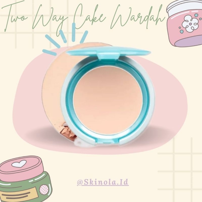 ORI 100% Skinola WARDAH Everyday Luminous Two Way Cake 12 g Bedak Padat Dengan Hasil Matte