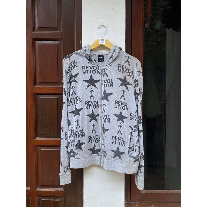 zip hoodie full print DOHC preloved scnd