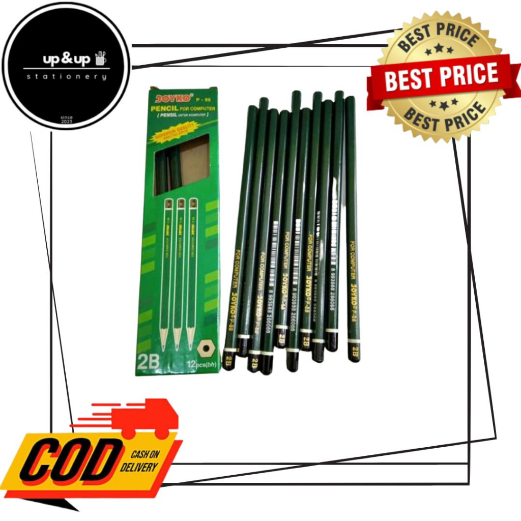 

Pensil Joyko 2B P-88 | For Computer Scanning | Cocok untuk Ujian | 1 Box