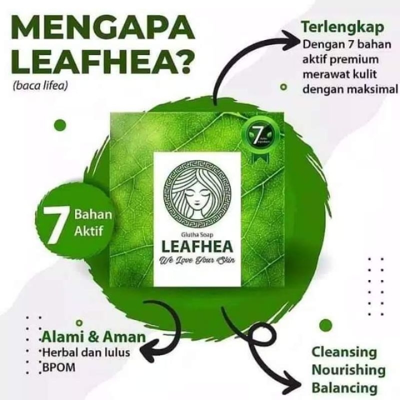 Sabun Leafhea Gluta Soap Original 100% | Sabun Leafhea