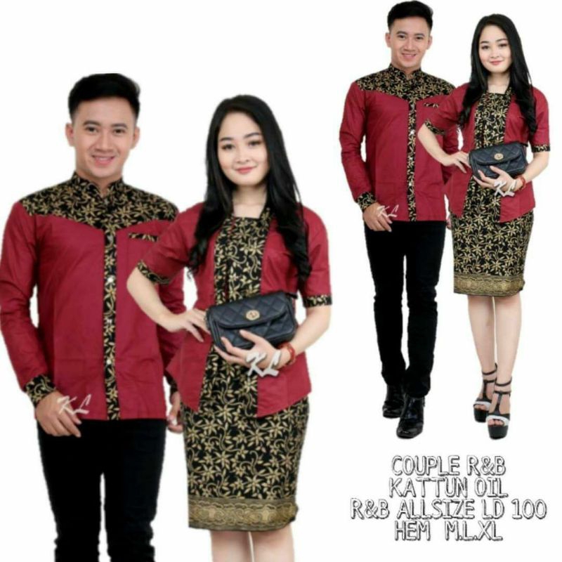 COUPLE RNB SPAN KOMBINASI COUPLE BATIK R&amp;B COUPLE SPAN BATIK