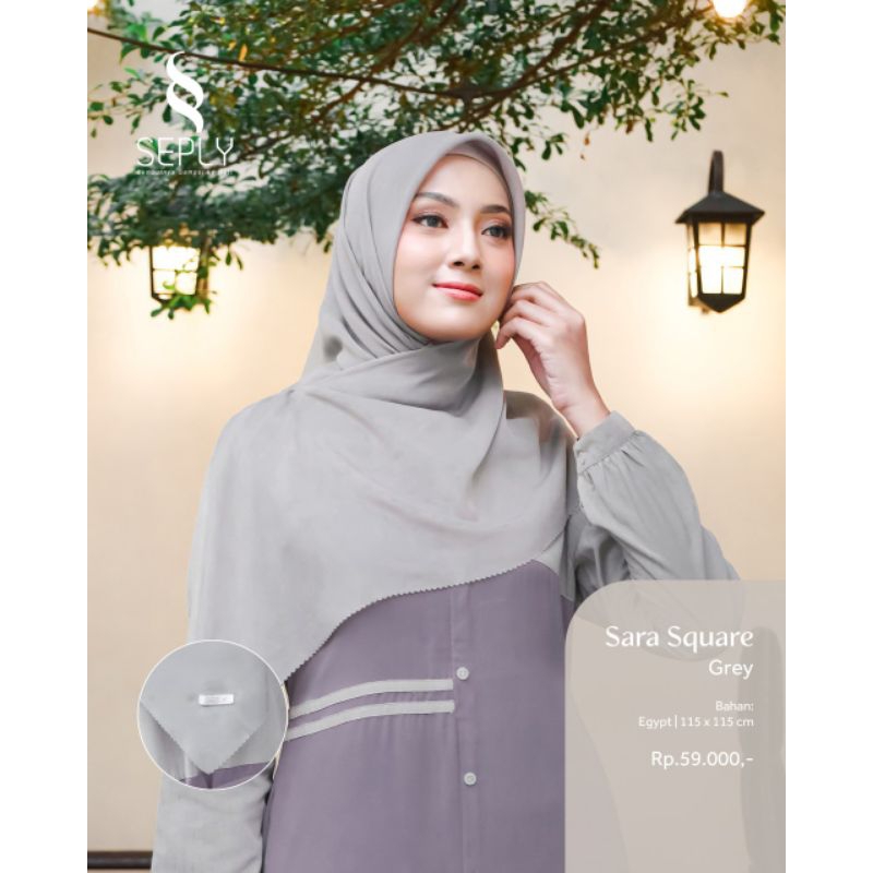 Baju Couple Seply 2023 Hits 63 String Grey (Gamis Meyra 147, Koko Kaseo 189)