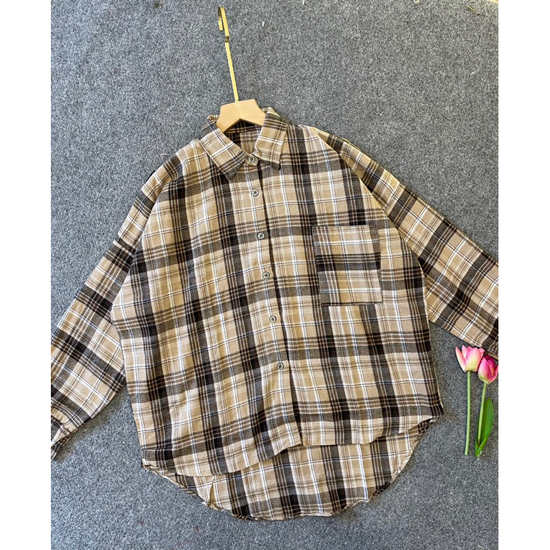 KEMEJA FLANEL OVERSIZE