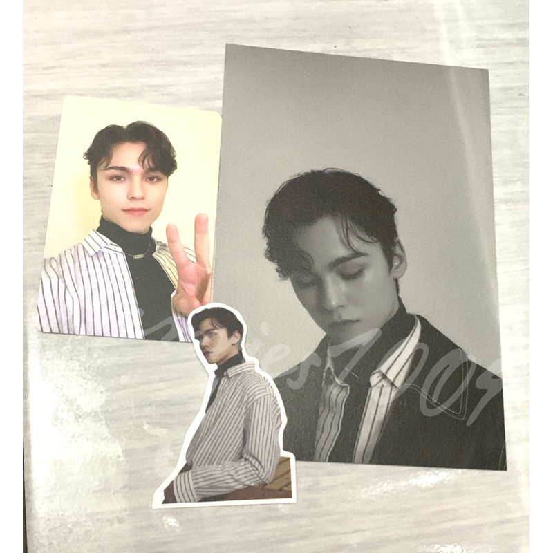 Photocard pc vernon Season’s Greeting’s 2021 Seventeen SG21 sg 21 + POB FANSIGN BEATROAD