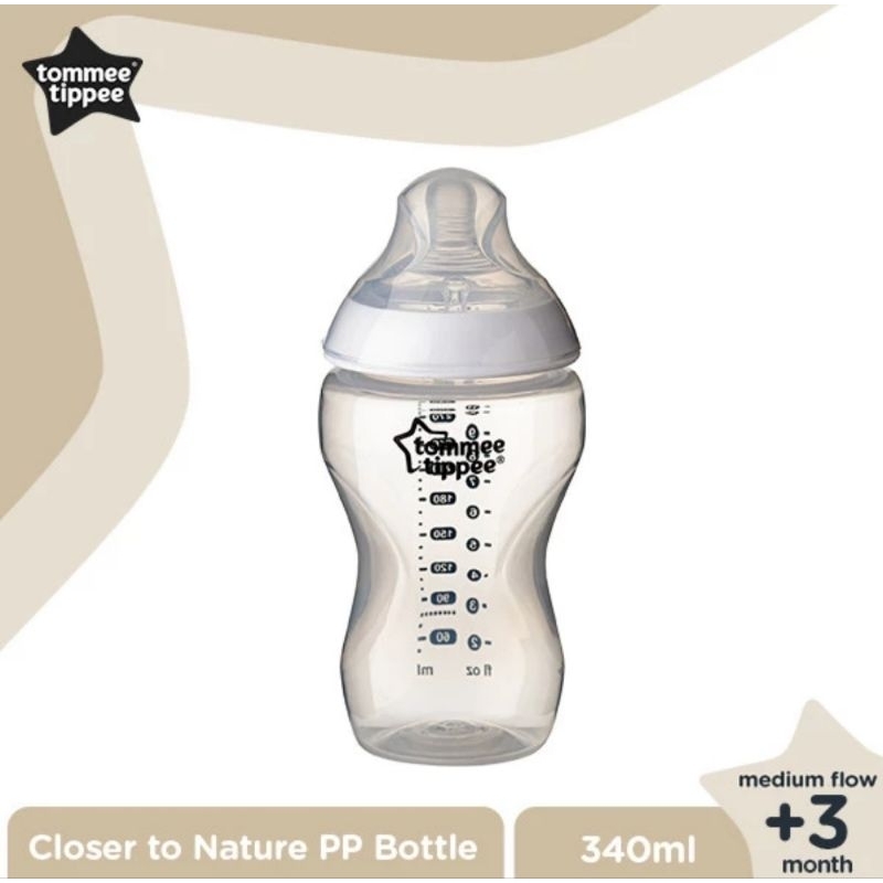 Tommee Tippee PP Bottle Close To Nature 340 ml - Botol Susu Bayi