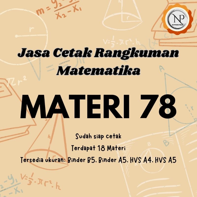 

Jasa Print Materi 78 MATEMATIKA SMA (Hitam Putih)