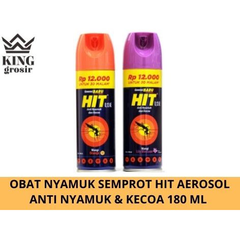 Obat Nyamuk Semprot HIT Aerosol Anti Nyamuk & Kecoa Kemasan 12.000
