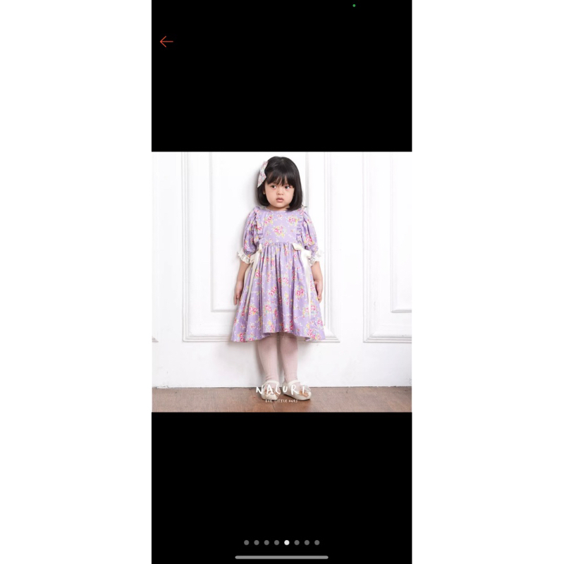 Preloved dress perempuan brand naluri 3-4 tahun