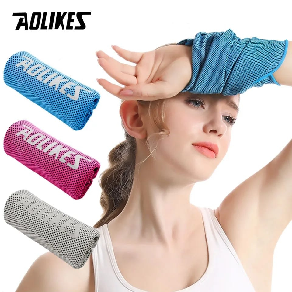 AOLIKES 7933 Handuk Gym Olahraga Pergelangan Lengan Tangan Wristband Penghapus Penyerap Keringat