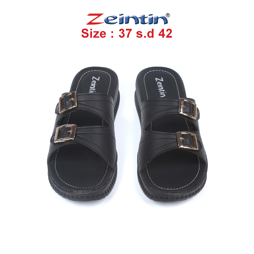 Zeintin - Sandal Wanita Kasual Selop wanita Sandal Perempuan Kulit Sintetis Asli ZEINTIN  HP