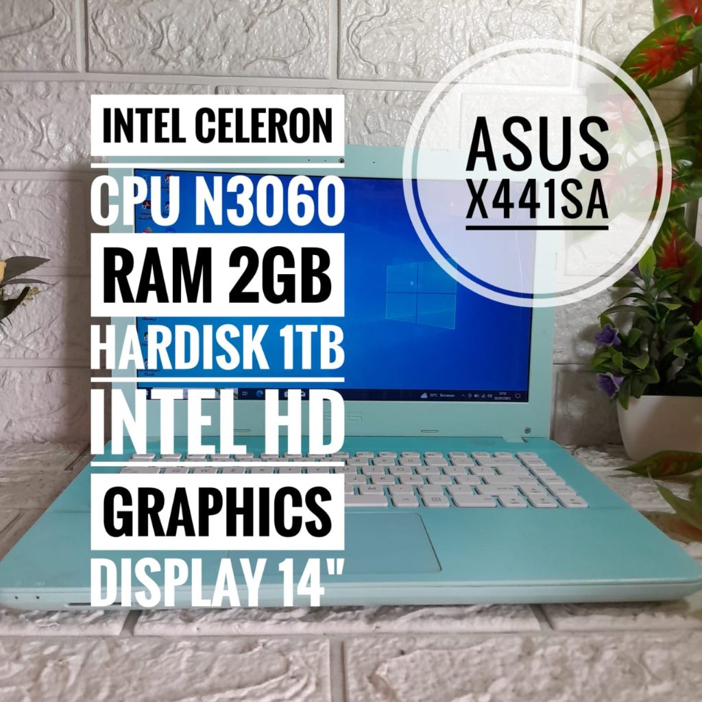 LAPTOP ASUS X441SA RAM 2GB HARDISK 1TB SECOND