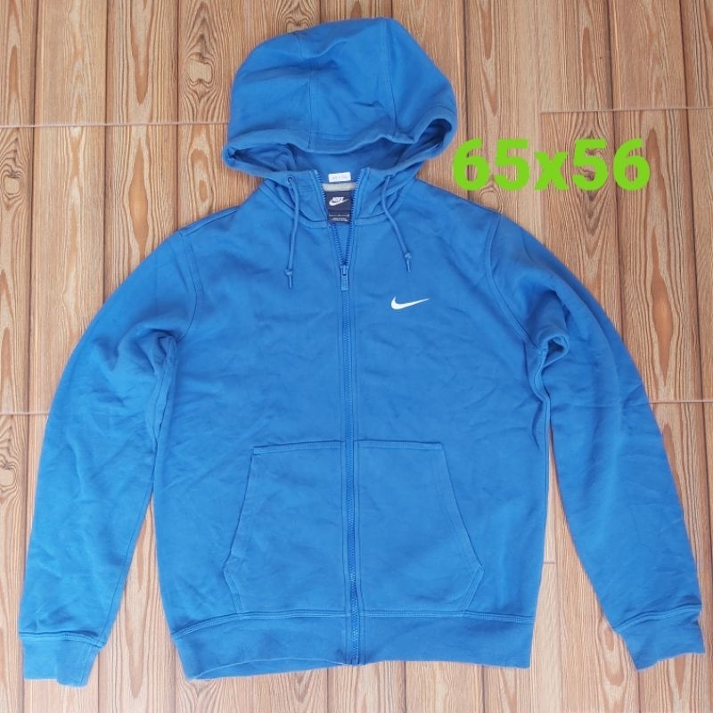 Hoodie biru nike size XL