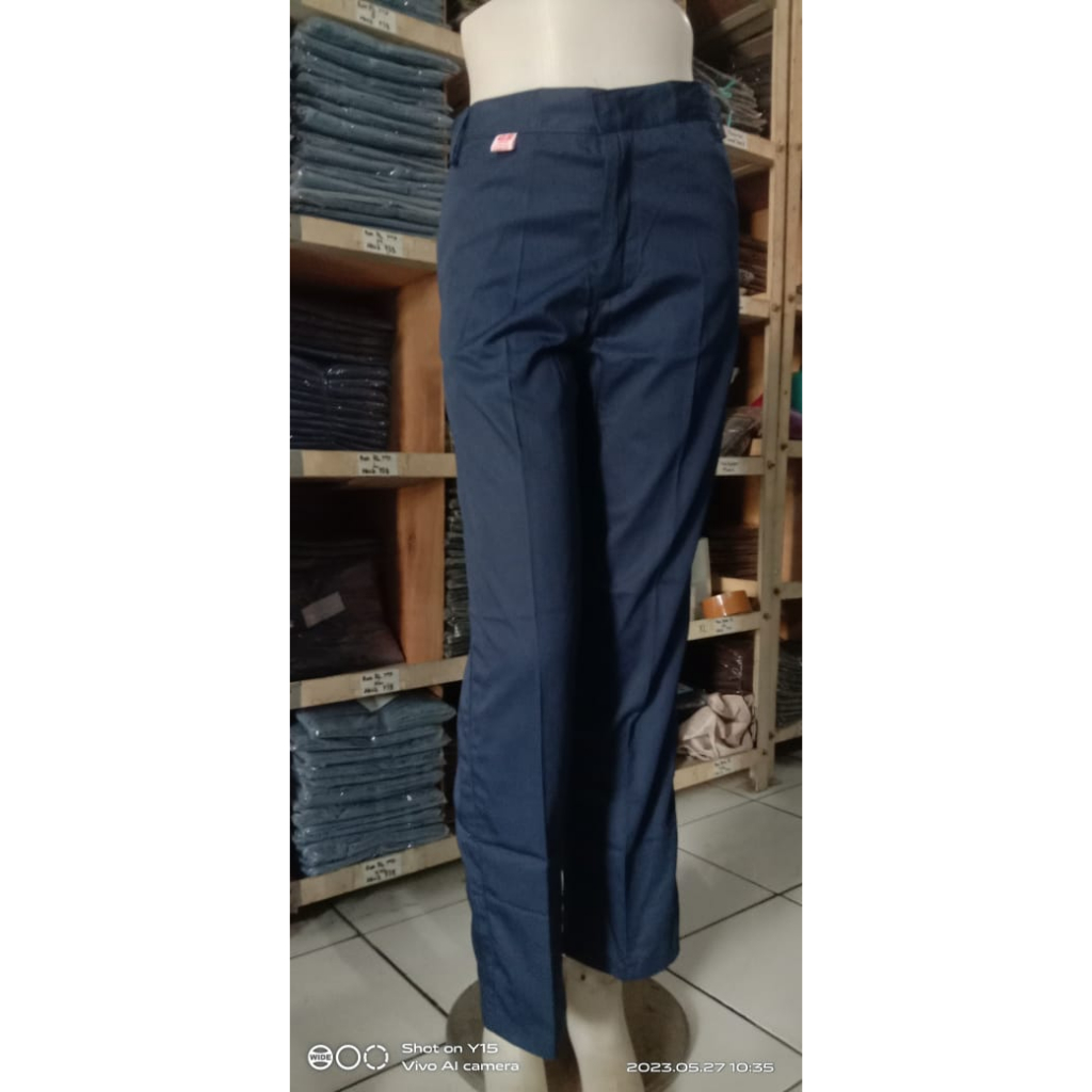 CELANA SEKOLAH SMP CELANA SERAGAM SMP BIRU  CELANA PANJANG BIRU SMP