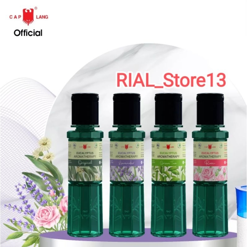 Minyak Kayu Putih CAP LANG Eucalyptus Aromatherapy 60 Ml Original | Lavender | Green Tea | Rose