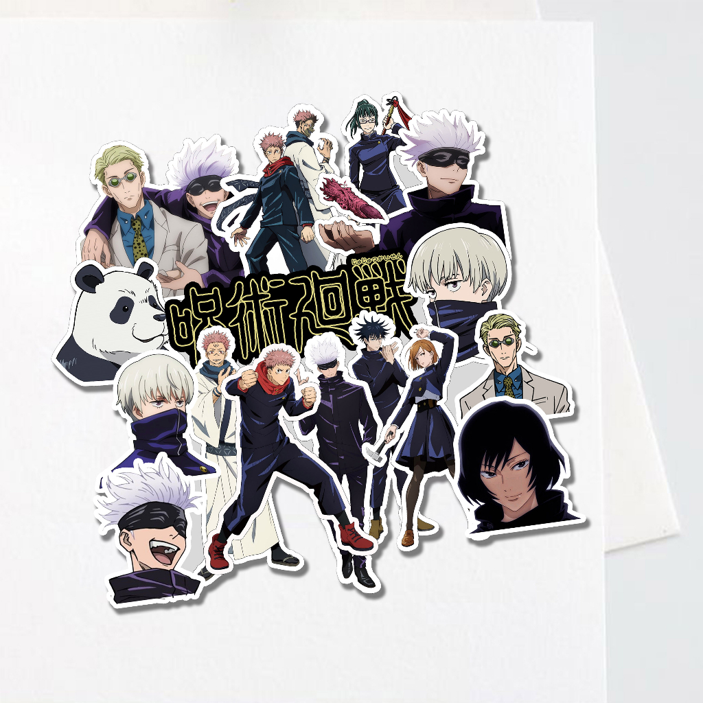 

Sticker Aesthetic Stiker Anime Jujutsu Kaisen Tumblr Handphone Laptop Series 17 Pcs