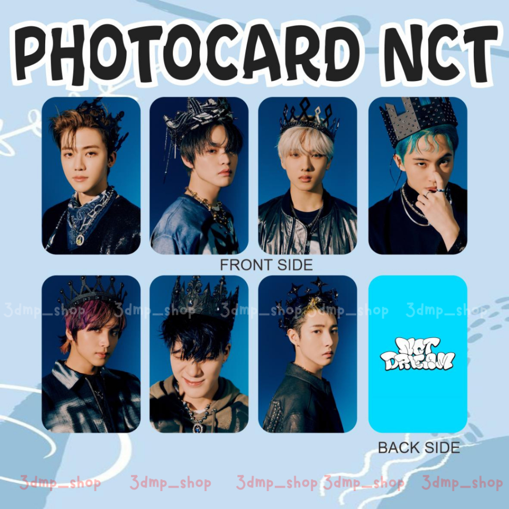 [7pc - 2sisi] Photocard nct dream hello future jaemin haechan jeno jisung mark renjun chenle bolak balik 2 dua sisi photo lomo card