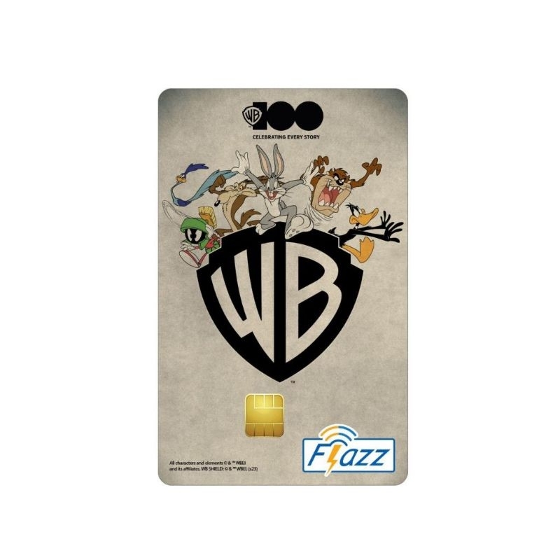 Kartu Flazz Limited Edition Warner Bros Logo GEN 2