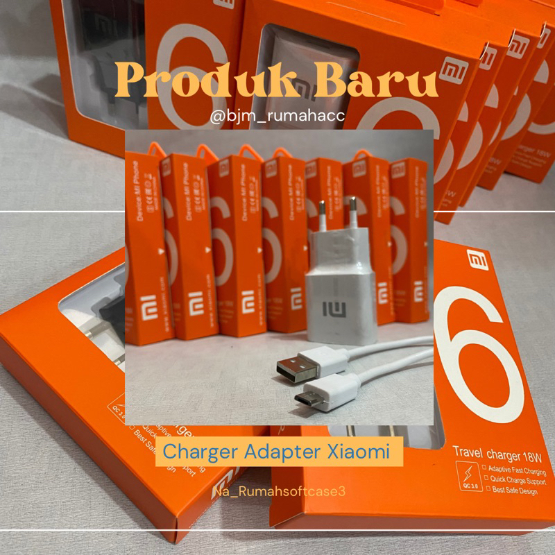 Travel Charger Adapter Xiaomi Tipe C Fast Charging QC 3.0