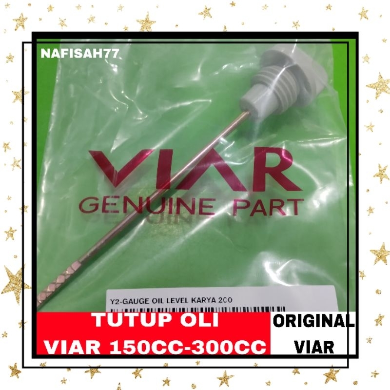(ORIGINAL VIAR)TUTUP OLI VIAR RODA TIGA SPARE PARTS MOTOR RODA TIGA
