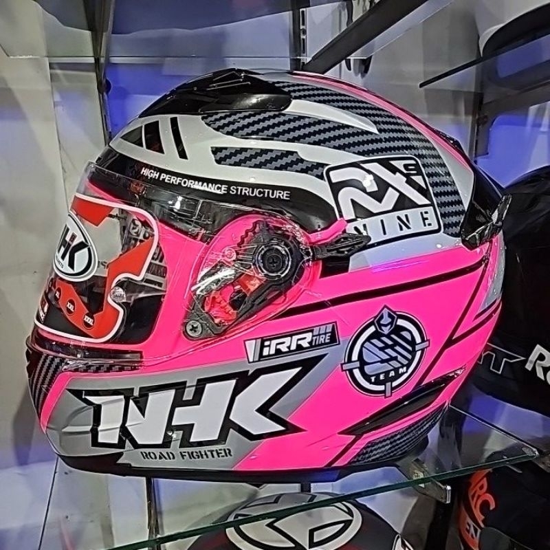 NHK RX9 MOTIF RACER Pink SILVER  DOUBLE VISOR