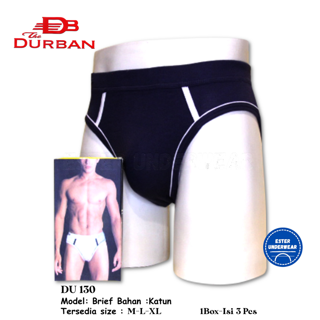 Celana Dalam Pria DURBAN Clasic DU 130 Isi 3Pcs