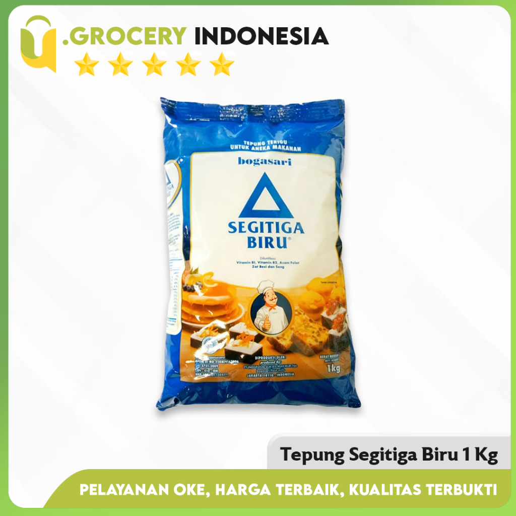 

Tepung Terigu Segitiga Biru Premium 1 Kg