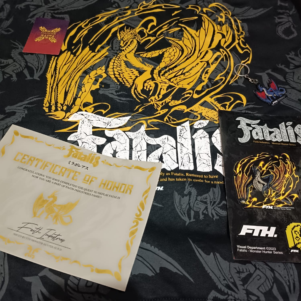 Hoodie Faith Industries Monhun Fatalis Size M Fullset