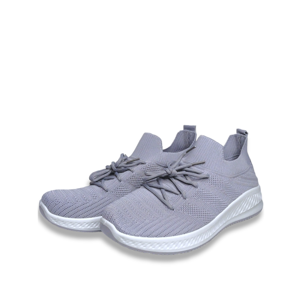WM-1A001 SEPATU SNEAKERS FASHION CASUAL OLAHRAGA TERBARU STYLE TALI POLOS WANITA PRIA BAHAN RAJUT SLIP ON BEST QUALITY REAL PICT