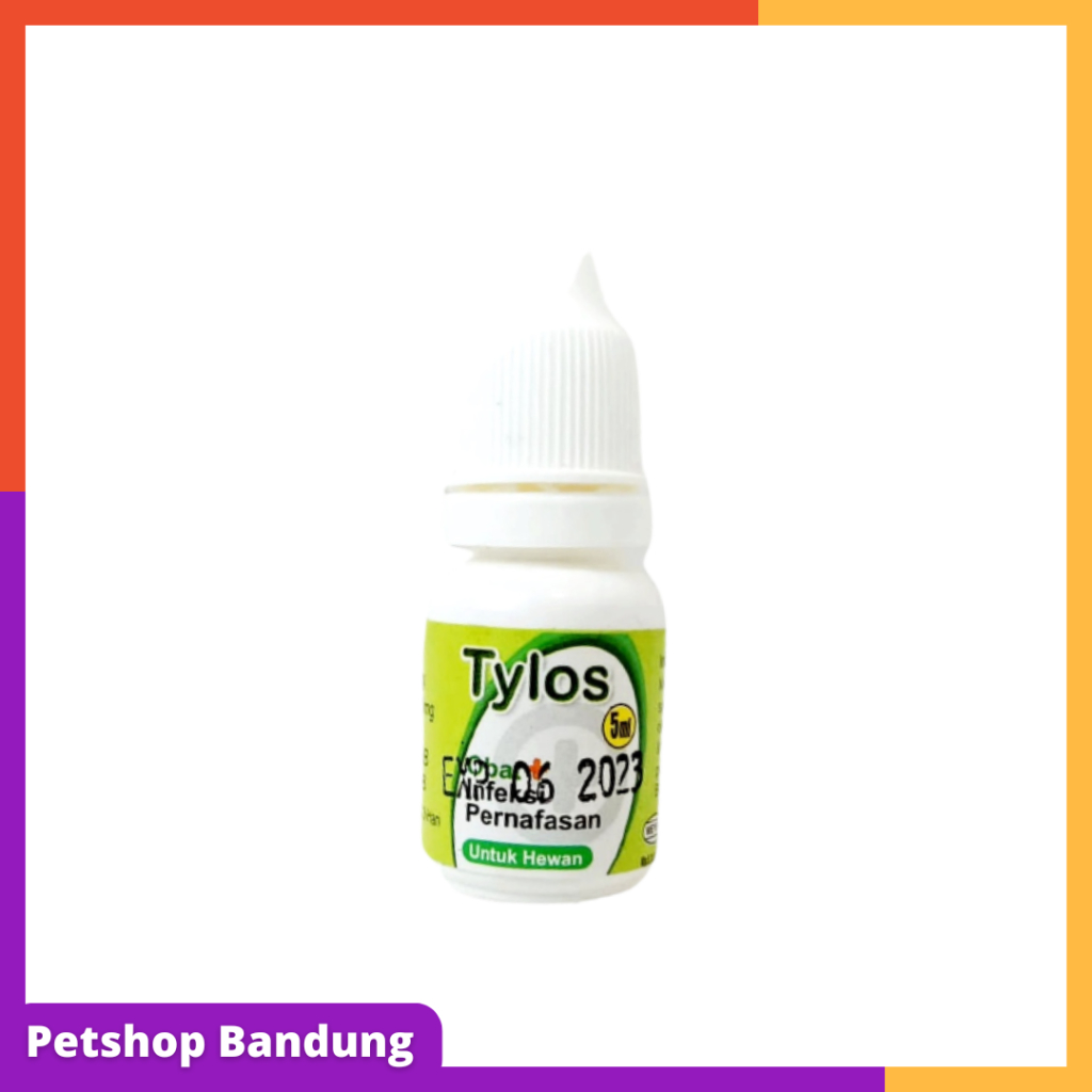 PETSHOP BANDUNG TYLOS 5ml  - Obat Flu Infeksi Pernafasan Kucing & Anjing