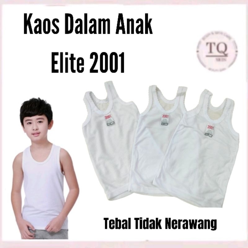 Lusinan Singlet Anak Laki Laki ELITE 2001 Kaos Dalam tanktop kamisol anak