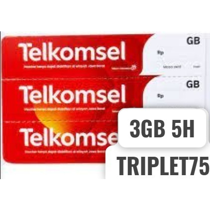 VOUCHER TELKOMSEL 3GB 5HARI